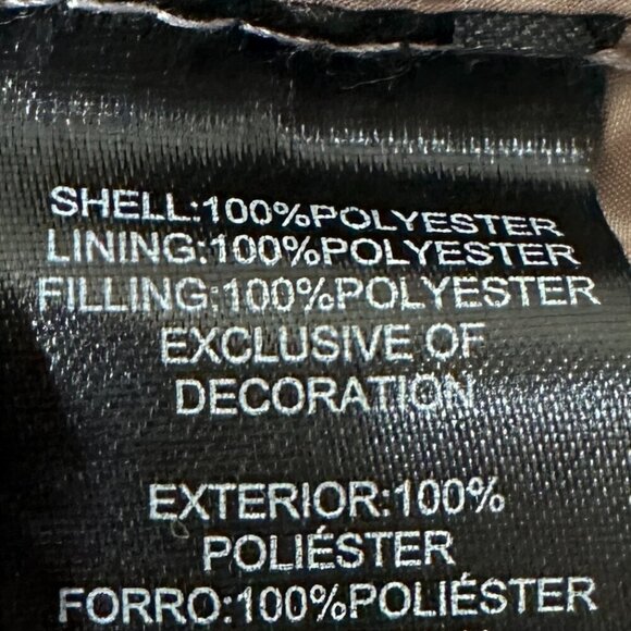 New Kenneth Cole Women's Quilted Anorak Puffer Jacket Size S Tan Winter Coat - Picture 10 of 14